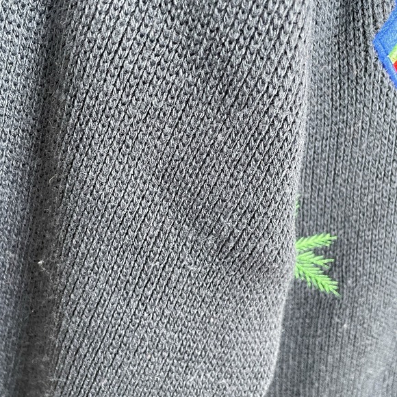 Vintage Womens Embroidered Christmas Angel Cardigan Size 1X Holiday Gold Buttons - Picture 7 of 10